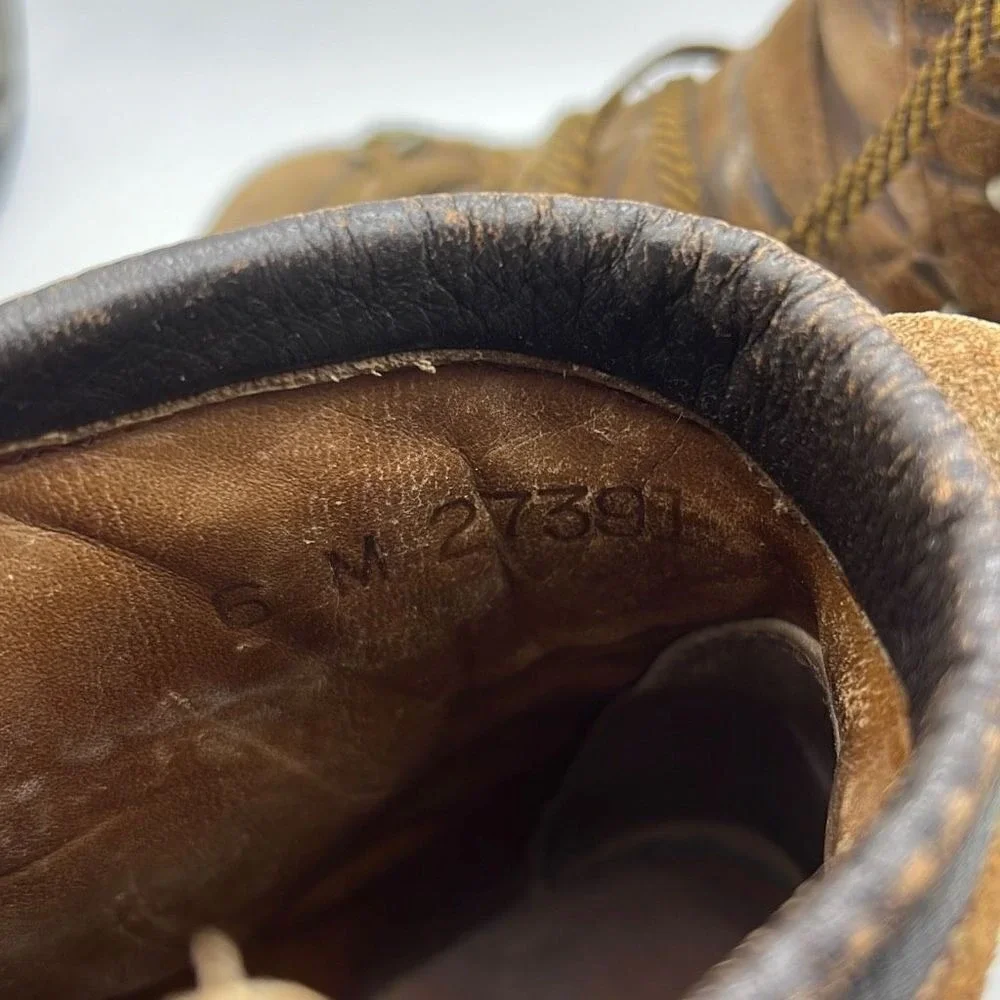 Vintage Hiking Leather Vibram Boots‎ Depose Montagna Men 6 mountaineering